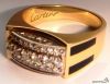 Мужское золотое кольцо с брильянтами - 22 размер за 33 000 руб
